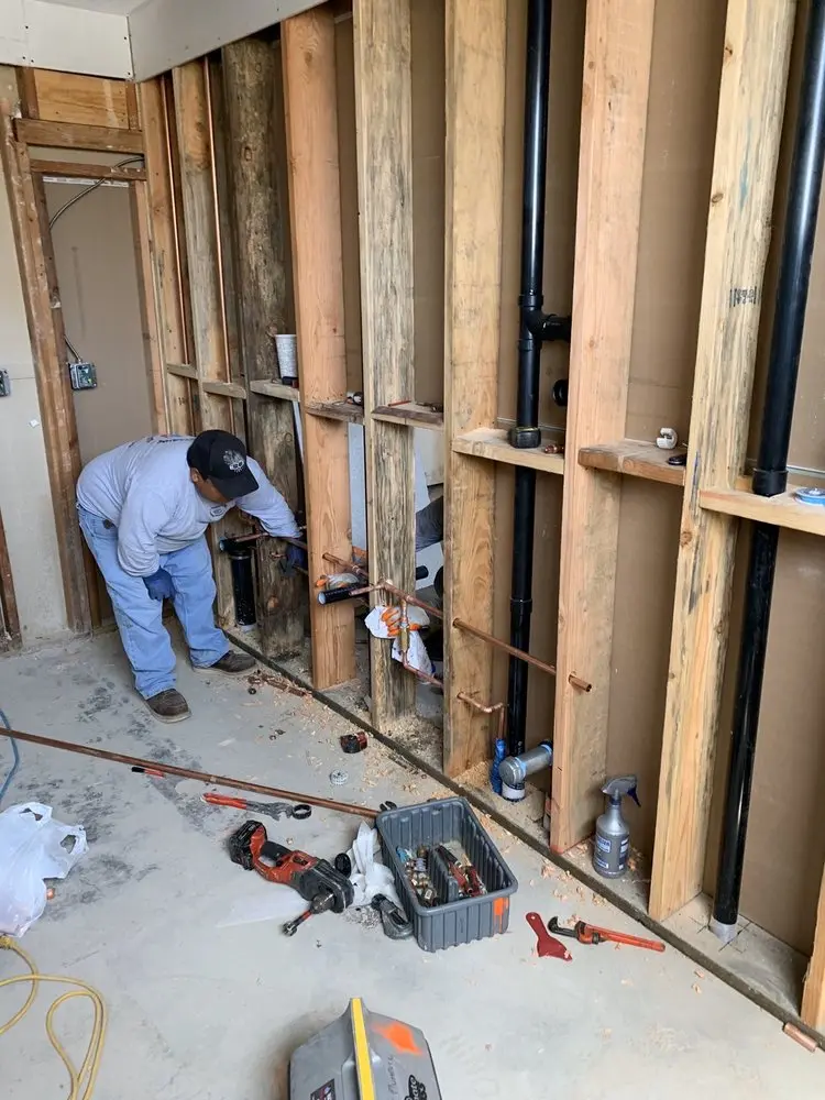 Commercial rough-in plumbing for Water Heater Replacement in North Andover Center